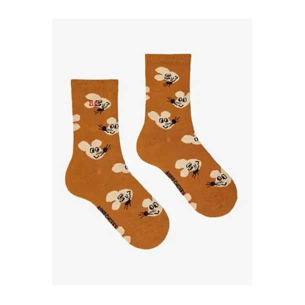 Bobo Choses Mouse all over Long Socks Curry